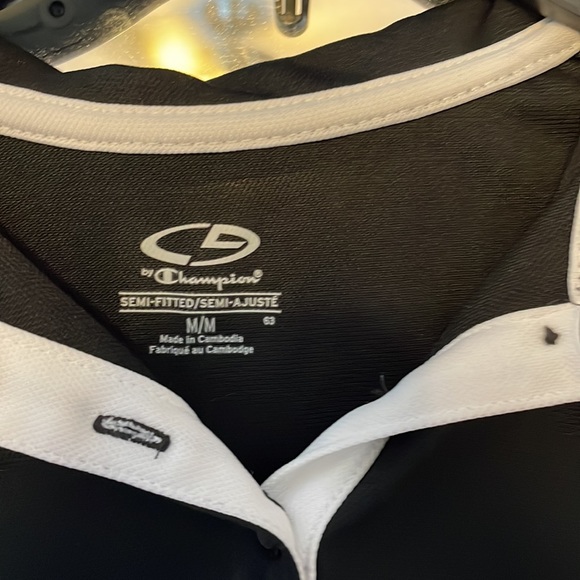 Women’s Black Golf Collard Shirt - Picture 2 of 3